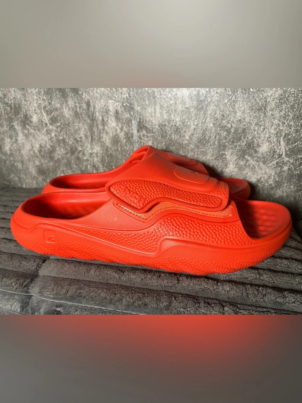 And1 Bright Red Slip-On Slide Sandals Sz 13 new